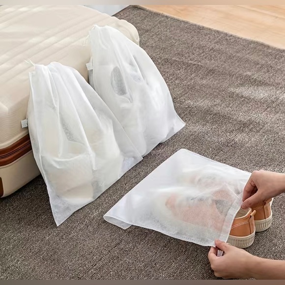 Dust Bags 5 pack Durable Handbag/Shoe Cover-White - Picture 4 of 6